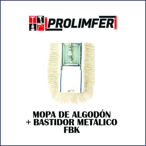 Mopa de algodón + bastidor metálico - FBK