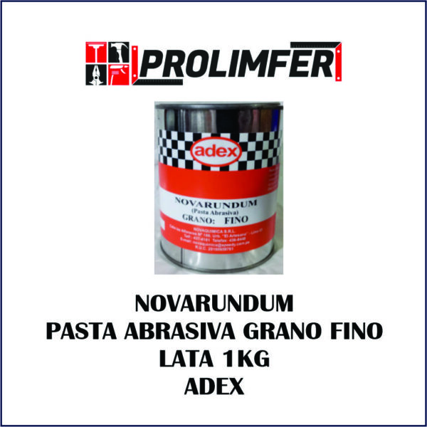 Novarundum pasta abrasiva grano fino lata 1kg - ADEX