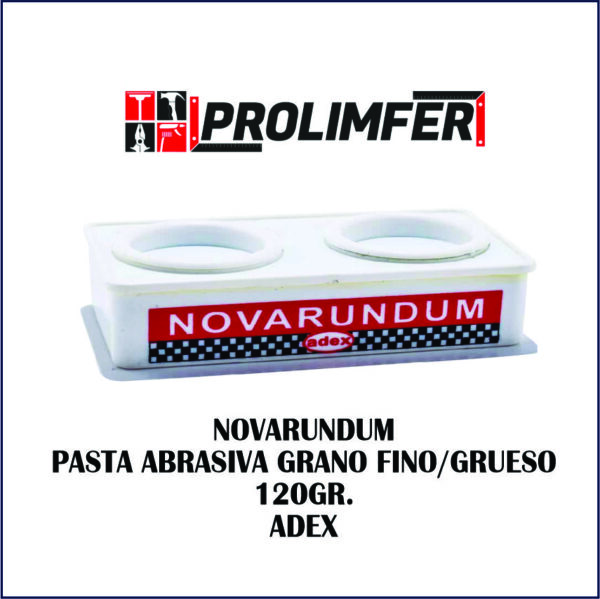 Novarundum pasta abrasiva grano fino/grueso 120gr - ADEX