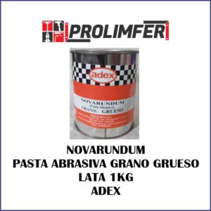 Novarundum pasta abrasiva grano grueso lata 1kg - ADEX