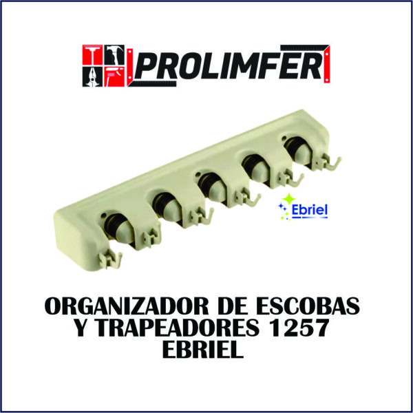 Organizador de escobas y trapeadores 1257 - EBRIEL