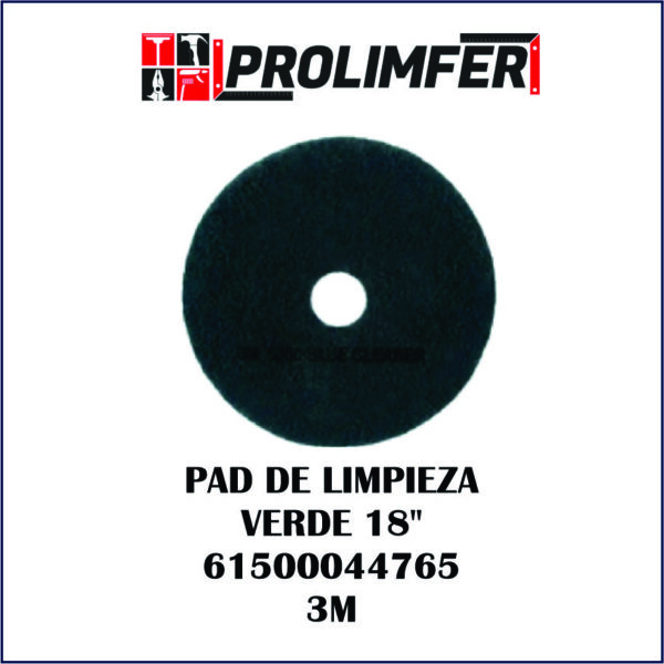 Pad de limpieza verde 18" 61500044765 - 3M