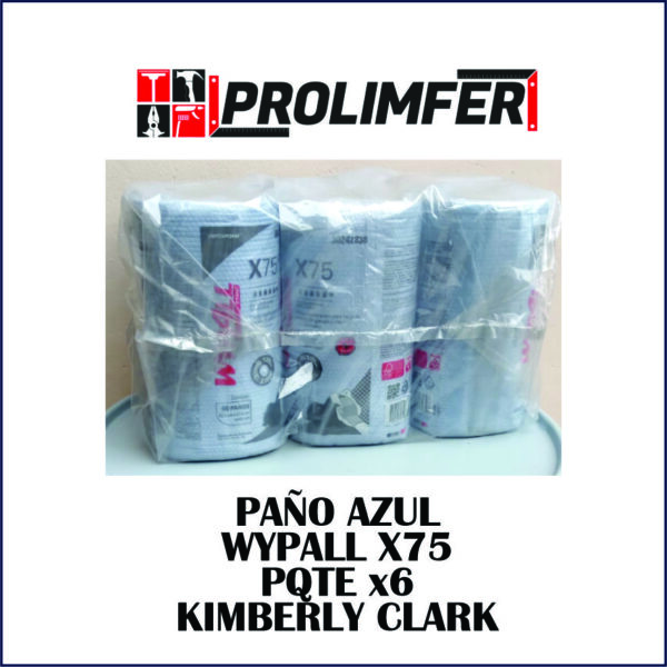 Paño azul Wypall X75 pqte x6 - KIMBERLY CLARK