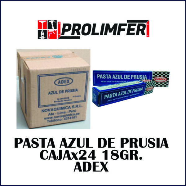 Pasta azul de prusia 18gr caja x24 - ADEX