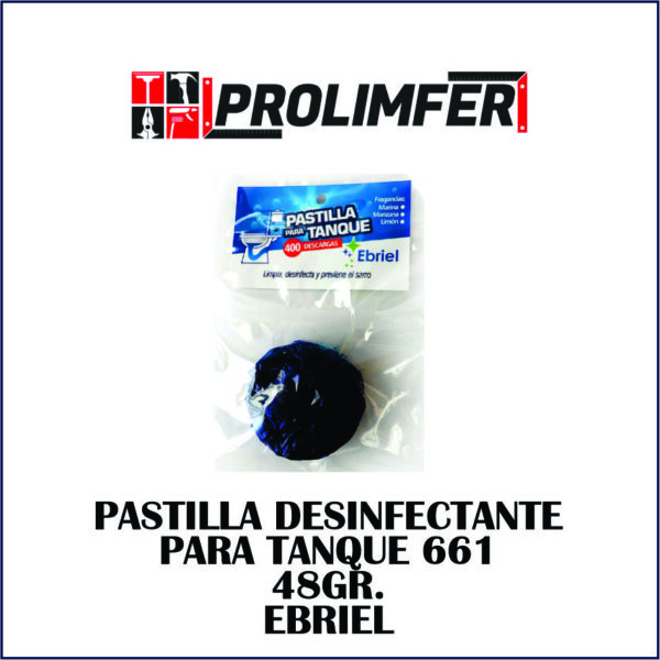 Pastilla desinfectante para tanque 661 48gr - EBRIEL