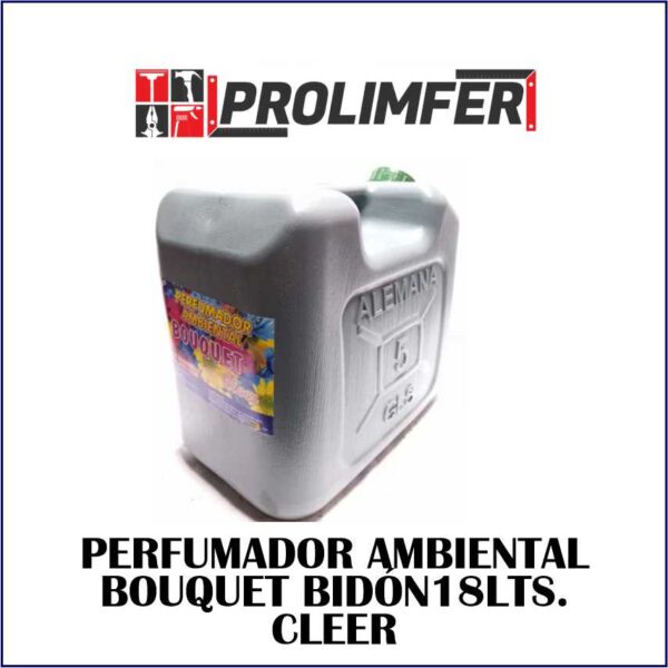 Perfumador ambiental bouquet bidón 18lts - CLEER