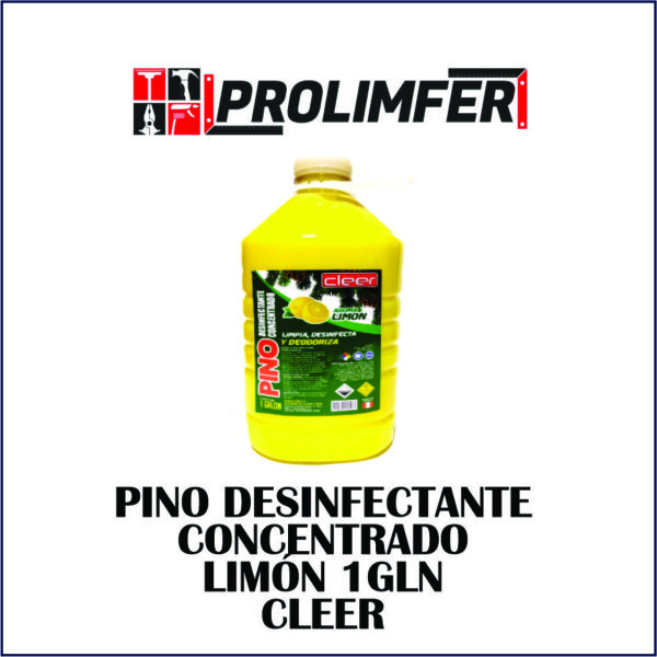 Pino desinfectante concentrado limón 1gln - CLEER