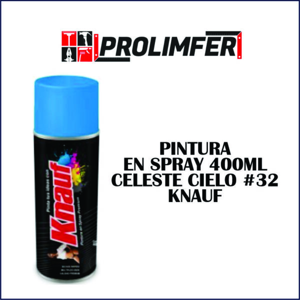 Pintura en spray 400ml celeste cielo #32 - KNAUF