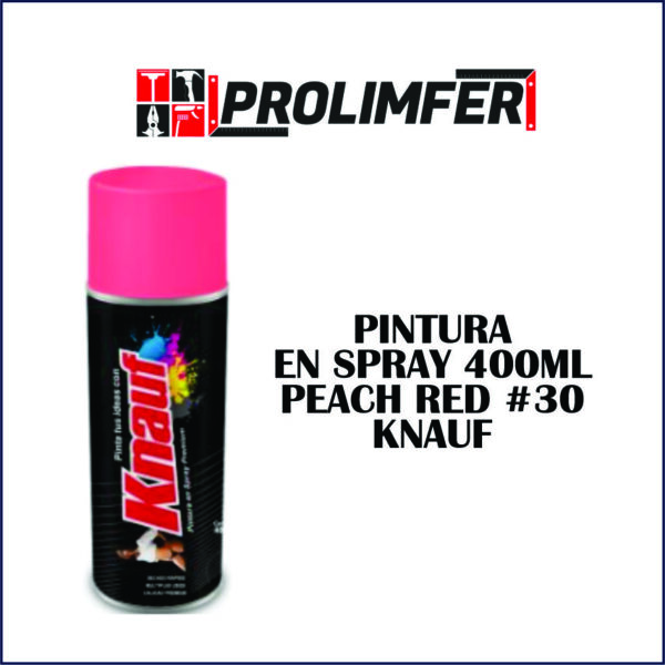 Pintura en spray 400ml peach red #30 - KNAUF