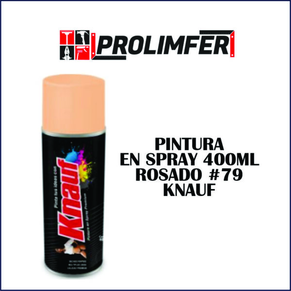 Pintura en spray 400ml rosado #79 - KNAUF