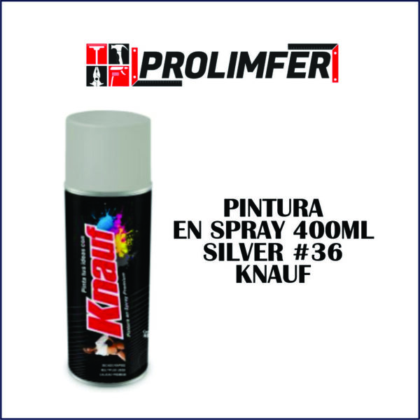 Pintura en spray 400ml silver #36 - KNAUF