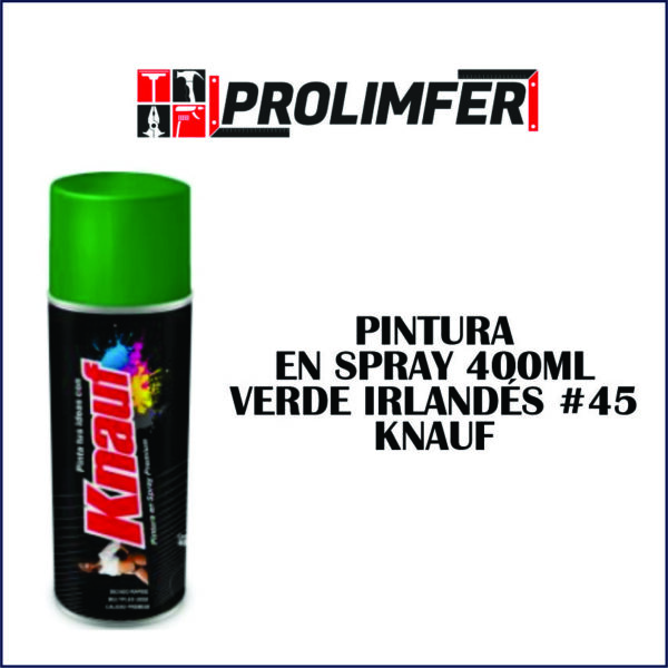 Pintura en spray 400ml verde irlandés #45 - KNAUF