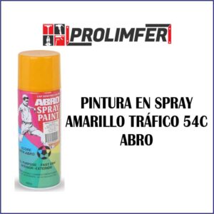 Pintura en spray amarillo tráfico 54C - ABRO