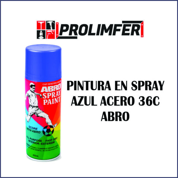 Pintura en spray azul acero 36C - ABRO