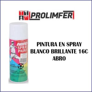 Pintura en spray blanco brillante 16C - ABRO