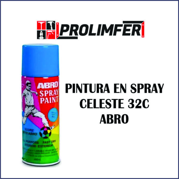 Pintura en spray celeste 32C - ABRO