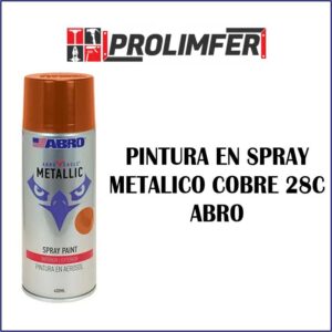 Pintura en spray metálico cobre 28C - ABRO