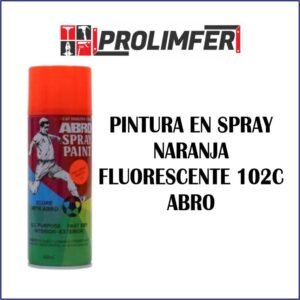 Pintura en spray naranja fluorescente 102C - ABRO