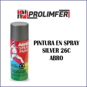 Pintura en spray silver 26C - ABRO