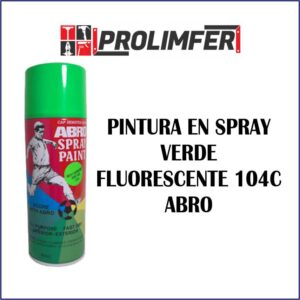 Pintura en spray verde fluorescente 104C - ABRO