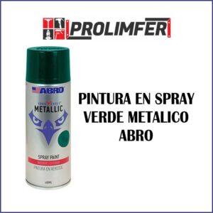 Pintura en spray verde metálico - ABRO