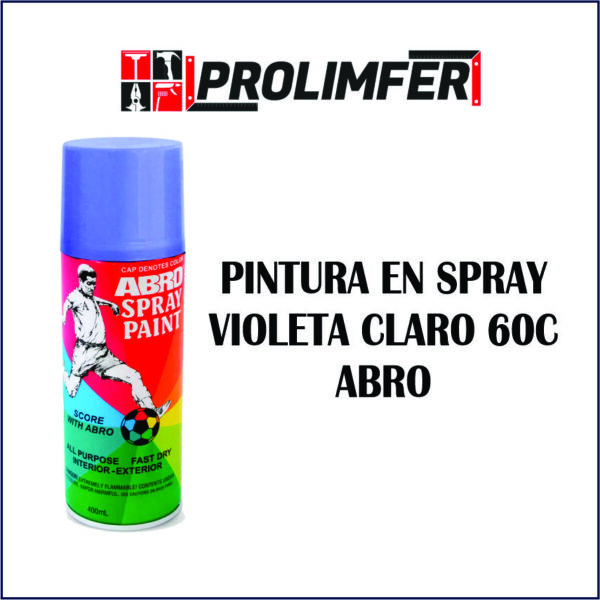 Pintura en spray violeta claro 60C - ABRO