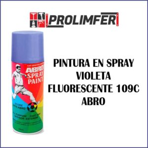 Pintura en spray violeta fluorescente 109C - ABRO