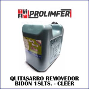 Quitasarro removedor bidón 18lts - CLEER