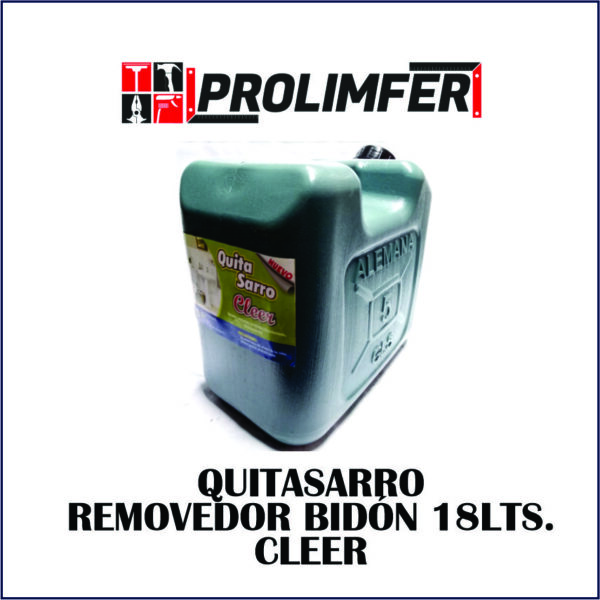 Quitasarro removedor bidón 18lts - CLEER