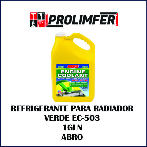 Refrigerante para radiador verde EC-503 1gln - ABRO