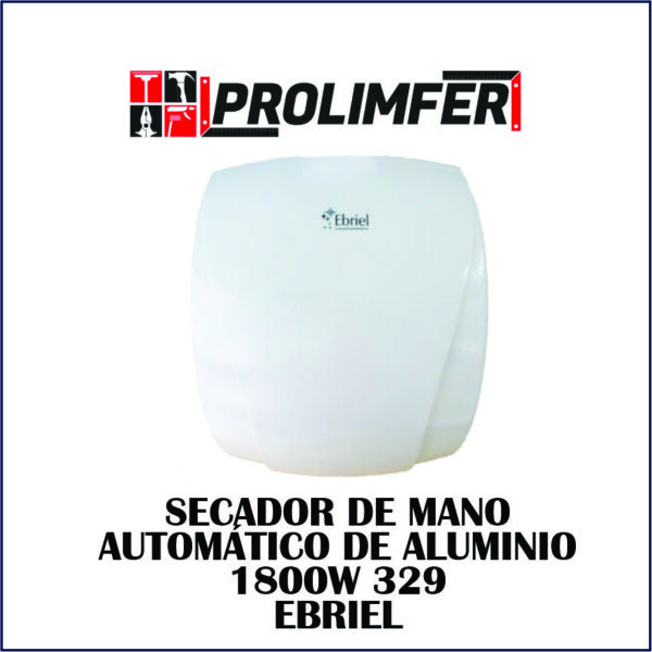 Secador de mano automático de aluminio 1800w 329 - EBRIEL