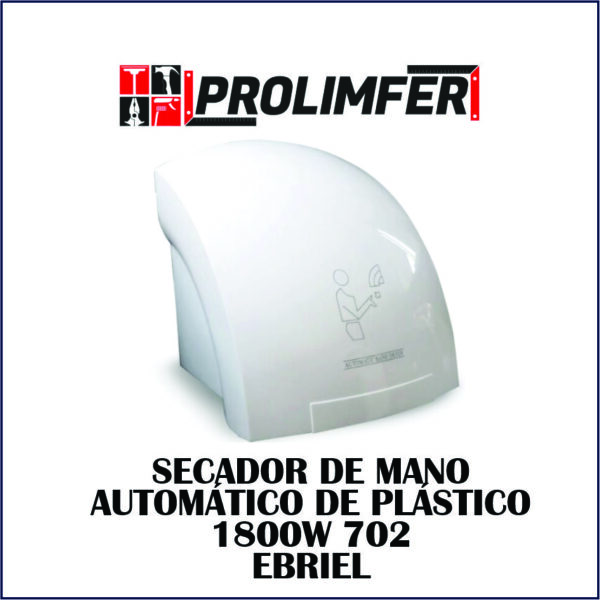 Secador de mano automático de plástico 1800w 702 - EBRIEL