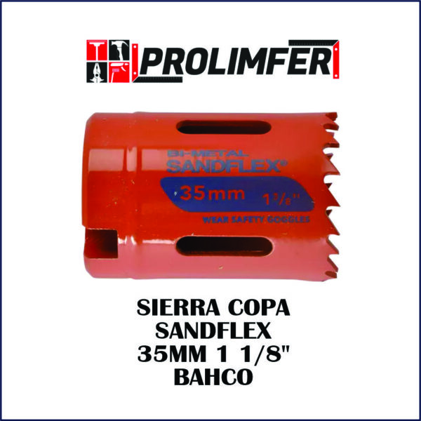 Sierra copa SANDFLEX 35mm 1 1/8" - BAHCO