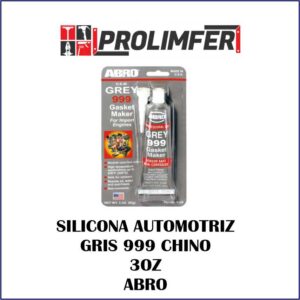Silicona automotriz gris 999 chino 3onz - ABRO