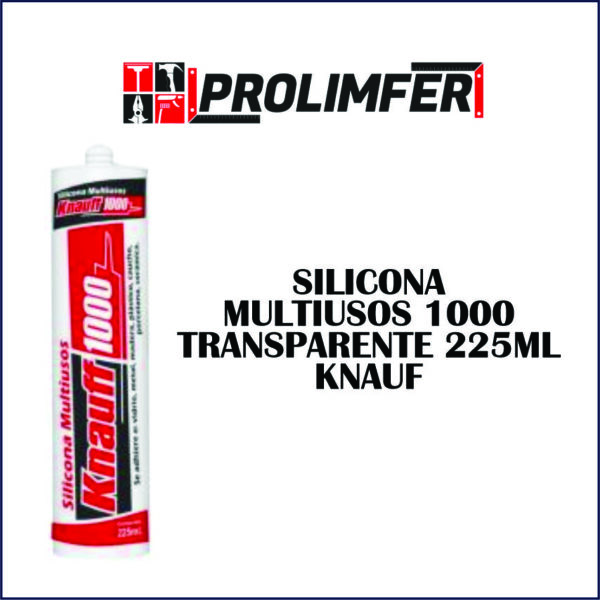 Silicona multiusos 1000 transparente 225ml - KNAUF