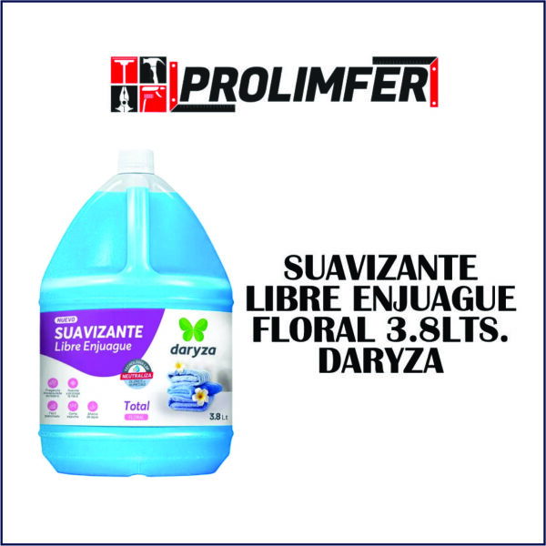 Suavizante libre enjuague floral 3.8lts - DARYZA