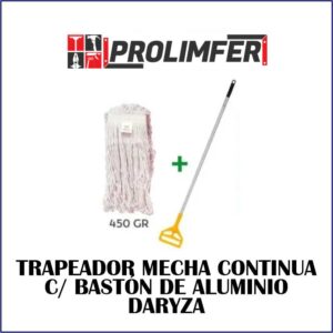Trapeador mecha continua + bastón de aluminio - DARYZA