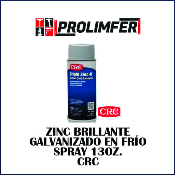 Zinc brillante galvanizado en frío spray 13oz - CRC