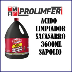 Ácido limpiador sacasarro 3600ml - SAPOLIO
