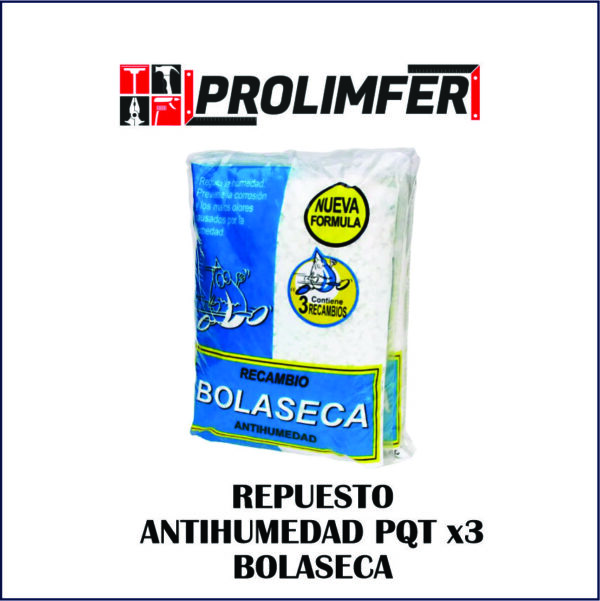 Repuesto antihumedad pqt x3 - BOLASECA