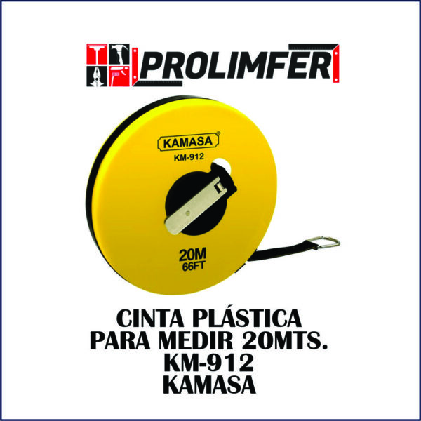 Cinta plástica para medir 20mts KM-912 - KAMASA