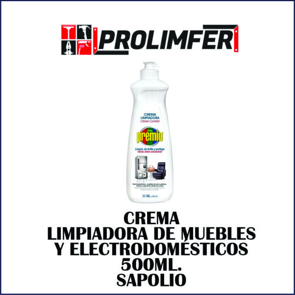 Crema limpiadora de muebles y electrodomésticos 500ml - PREMIO