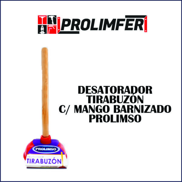 Desatorador tirabuzón con mango barnizado - PROLIMSO