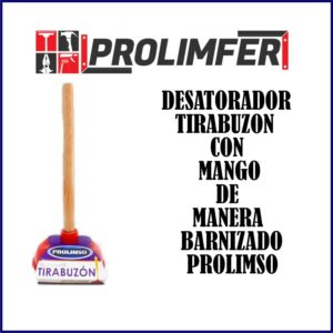 Desatorador tirabuzón con mango barnizado - PROLIMSO