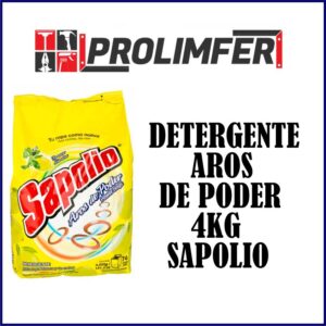 Detergente aros de poder limón 4kg - SAPOLIO