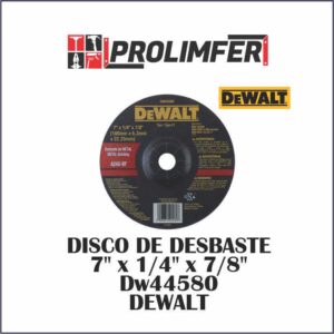 Disco de desbaste 7" x 1/4" x 7/8" Dw44580 - DEWALT