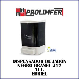 Dispensador de jabón negro granel 217 1lt - EBRIEL