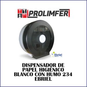 Dispensador de papel higiénico blanco con humo 234 - EBRIEL