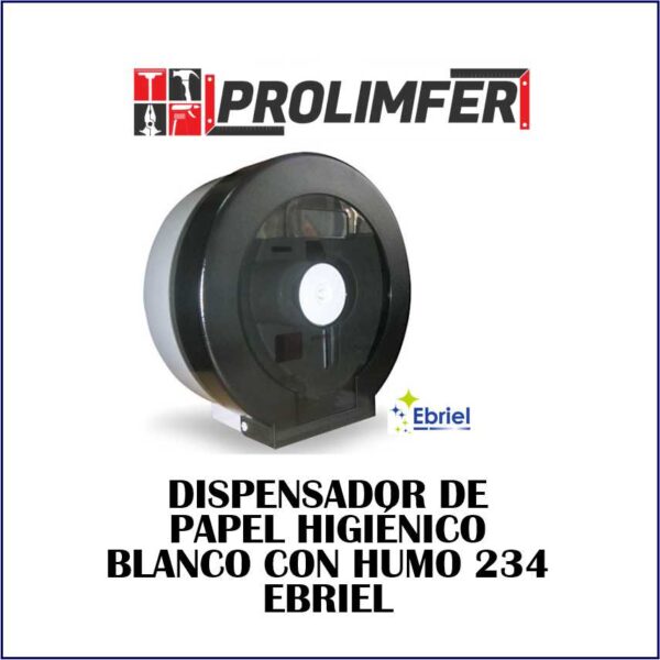 Dispensador de papel higiénico blanco con humo 234 - EBRIEL