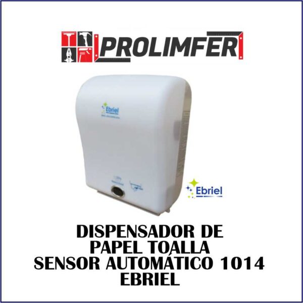 Dispensador de papel toalla sensor automático 1014 - EBRIEL
